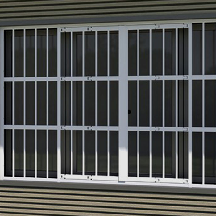 Inferriate di sicurezza in titanio e gladio.