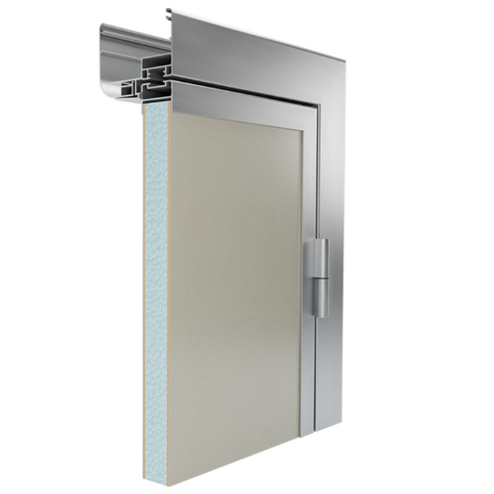 Sezione di porta interna per edifici privati.